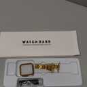 Thin Women Band Compatible with Apple Watch 41mmm with Face Cover, Stainless Steel for Metal iwatch Band Series 9 8 7 6 5 4 3 2 1 SE. (Gold) 