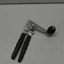 Commercial Can Opener, UHIYEE Hand Crank Can Opener Manual Heavy Duty with Comfortable Extra-long Handles, Oversized Knob, Large Handheld Can Open Easy for Big Cans, Black