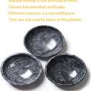Natural Marble Decorative Bowls for Home Decor, 4.72 inch Hand-Carved Decorative Bowl Key Bowl, Ritual Use, Incense Burner