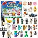 Christmas Advent Calendar 2025 â€“ Countdown Calendar 24Days with 29 PCS Exclusive HolidayThemed Collectible Figures, Countdown Surprise Gifts for Boys Girls