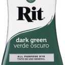 Rit Liquid Fabric Dye, 8-Ounce, Dark Green, 8 Fl Oz (Pack of 1)