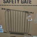 Baby Gate No Drilling, 29"-40" Auto Close Dog Gate Indoor for Doorways & Stairs, Pressure Mounted Adjustable Pet Gate, Easy Walk Through Child Gate for Children & Pets Stroller Friendly, White