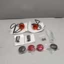 Bullet Turn Signal Rear Indicator Lamps Brake running Lights bulb For Harley Sportster XL883 XL1200 1992-up Chrome metal Motorcycle