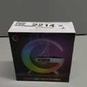 VDZZ Mini Wireless Speaker with Bluetooth Lamp, Atmosphere Lamp, Wireless Charging, Alarm Clock,Smart LED Table Lamp, Night Light, Birthday Gifts for Girls Boys Party Aged 4-12 (White)