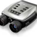 Night Thunder X3 Night Vision Goggles - 4K AI Color Mode Night Vision Binoculars for Adults with 40MP Photo, 1384FT Range, 8X Zoom, 5000mAh Battery, 32GB Card, for Camping Hunting & Security (Lunar Silver)