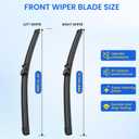 ANIKLUIM Wiper Blades for 2021-2014 BMW I3 Front Windshield Wipers,28 Inch+21 Inch,Durable and Quiet (Pack of 2)