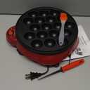 Health and Home Electric Takoyaki Maker With Free Takoyaki Tools - Specialty & Novelty Cake Pans for Takoyaki Octopus Ball, Pop, Ebelskiver, Aebleskiver -Easy Clean