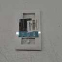 [2 Pack] BESTTEN 4 Gang Mid-Size Screwless Outlet Cover, Midway Decorative Wall Plate, USWP6 Gloss Snow White, Midsize H4.88" x W8.58"