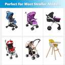 Baby Stroller Seat Liner for Most Stroller Models, Breathable Fabric Stroller Seat Liner Insert, Ensure Comfort and Support on The Go, Stroller Accessories for Toddler Aged 0-5 Years Old