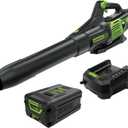 Greenworks 60V 700 CFM Brushless Leaf Blower, 5.0 Ah Battery and Rapid Charger