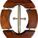 Heavy Duty Wooden Hat Stretcher, 4-Way Adjustable, Universal Fit for Men's Cowboy Fitted Hats (Walnut)