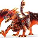 Schleich Eldrador Creatures - 8" Lava Dragon Toy - Movable Wing Action Figure for Boys and Girls - Mythical Creature Figures - Fantasy Beast Figurine - Red Monster Dragon Toys - Kids Ages 7+ | 70138