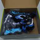 MammyGol Adjustable Inline Skates for Kids Boys Girls Youth with Light up Wheels (Small - Little Kid (10-13US), Blue)