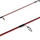 Berkley 7’ Cherrywood HD Spinning Rod, One Piece Spinning Rod, 8-17lb Line Rating, Medium Heavy Rod Power, Fast Action, 1/ 4-1 oz. Lure Rating, Red