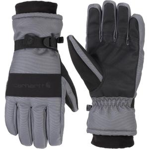 Carhartt Men's Waterproof Insulated Knit Cuff Glove (X-Large, Dark Grey/Black)