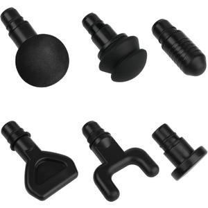 Cosmos 6 Pcs Massage Gun Heads Replaceable Attachment Adapter Deep Tissue Massager Gun Accessories in Assorted Functions for Runner Athletes Muscle Relaxation, Massage Head Outer Dia.18.6 mm (0.73 in)