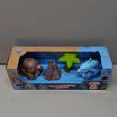Misco 4pcs Animal Figures Marine Life Series Soft Squeezable Vehicles