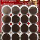 X-PROTECTOR Felt Furniture Pads - 56 PCS 3/4" Floor Protectors for Chair and Furniture Feet - Protect Your Hardwood Floors! (Brown, Round)
