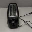 Elite Gourmet ECT4829B Long Slot 4 Slice Toaster, 6 Toast Settings Toaster Defrost, Reheat, Cancel Functions, Slide Out Crumb Tray, Extra Wide Slots for Bagels Waffles, Black