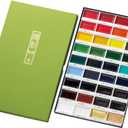 Kuretake GANSAI TAMBI Watercolor Paint Set 36 Colors, Professional-quality art supplies for artists adult painting sketching, Non-Toxic, Made in Japan
