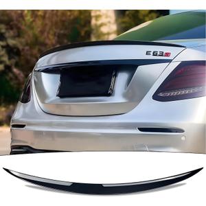 Rear Trunk Spoiler Wing Fit for Mercedes E-Class E300/ E350/ E400/ E450/ W213 4-Door Sedan 2017-2020 Gloss Black Sporty Style Decklid Lip Exterior Accessories
