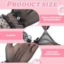 Bencailor 3 Pieces Lace Gloves Halloween Cosplay Costume Tea Party Princess Dressing Gloves for Wedding (Black, White, Beige)