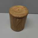 NIRMAN Acacia Wood round wooden storage jar with Lid for Keeping Cookies, Coffee, Flour, Sugar, Rice & Other Dry Foods (4.5" x 4.5" x 6")