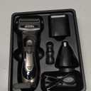 Electric Razor for Men, 3-in-1 Nose Hair Trimmer with Foil Face Shaver, Waterproof Wet & Dry Electric Razor for Smooth Skin with 60min Battery Runtime, USB-C Fast Rechargeable