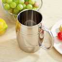 N-2 Barrel Design Double Wall Steel Beer Coffee Desk Mug,Premium Double Wall Insulated Travel Cup,Travel Tumbler Cup, 16 Ounce cup