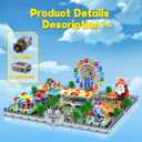 Sosuy Amusement Park Building Blocks Set, 5220+ Pcs with Motorized Ferris Wheel, Carnival Rides, and Funfair Architecture Model, STEM Toy for Boys Teen Kids Adults, for Kids 8+