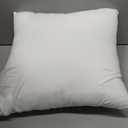 2 x OKBA Throw Pillows Insert Set of 2, with 100% Cotton Cover, Bed and Couch - Indoor Hotel Decorative Pillows, 16x16 in White Pillows Inserts