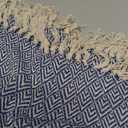 DII Diamond Throw Collection Cotton Woven, 50x60, Nautical Blue
