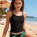 Girls Swimsuit 3 Piece Tankini Girls Swimwear Swim Shorts with Pockets Bathing Suit for Teen Girls 14 Years