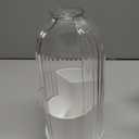 Toothbrush Holders with Sliding Lid for Bathroom Counter Organizer, Tooth Brush Toothpaste Holder for Bathroom Vanity Makeup Brushes Holder-White