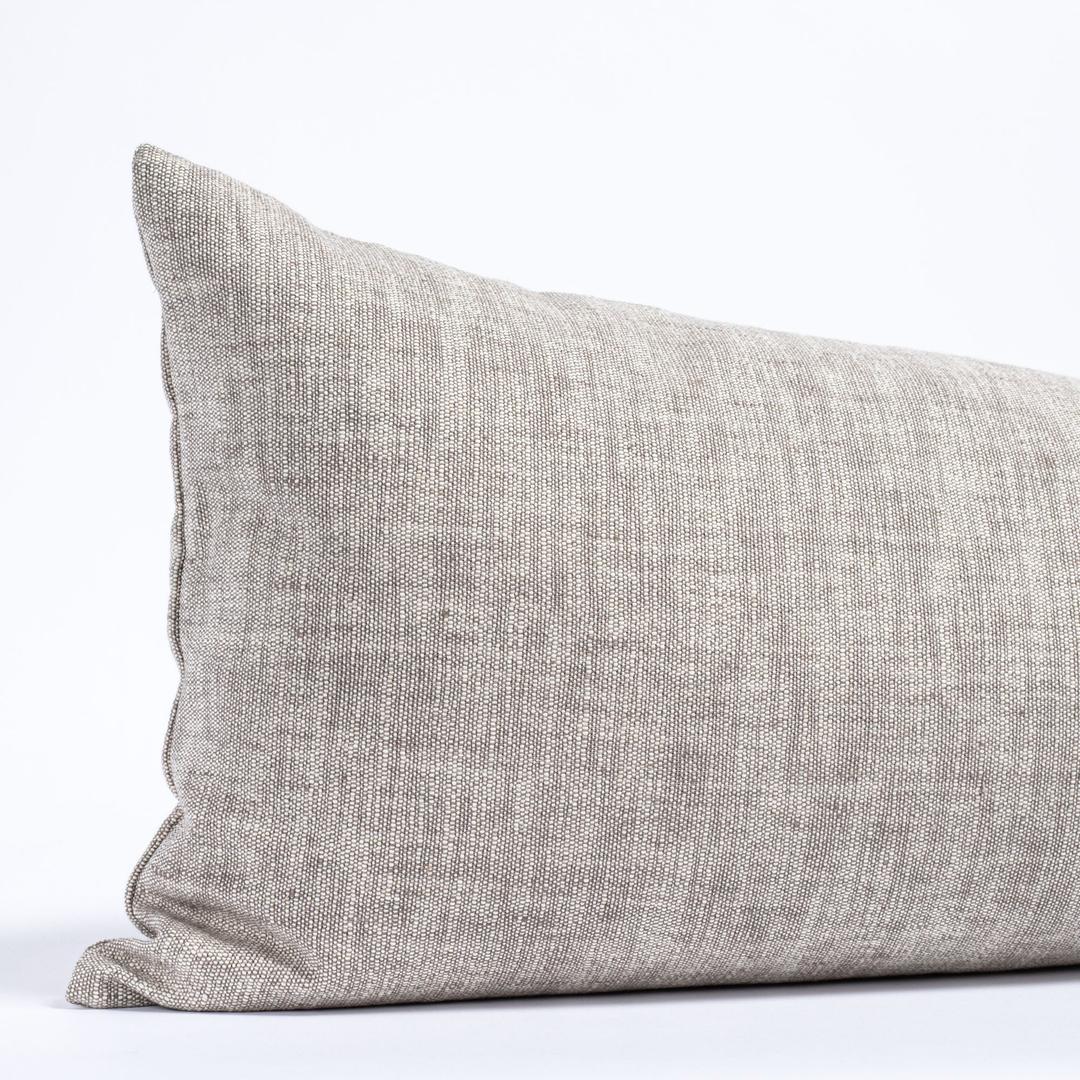 12x24 Neutral Throw Pillow Cover, Beige Linen Pillow Cover Ivory Cozy Soft Cushion Case for Couch Sofa Bed Living Room Home Decor, Pack of 1 (Cover Only)