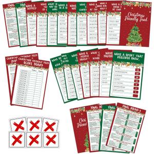 Christmas Family Feud Game, Friendly Quiz Games for Family Large Groups Adults Staff Office Team Building, Xmas Gifts Holiday Party Game and Activity Supplies -004