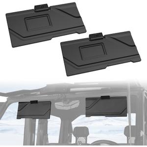 Sun Visors for Polaris Ranger XD 1500 2024-2025 Accessories, PP UV& Sunlight Blocker Shield with Adjustable Angle, Replace #2890571, 2PCS