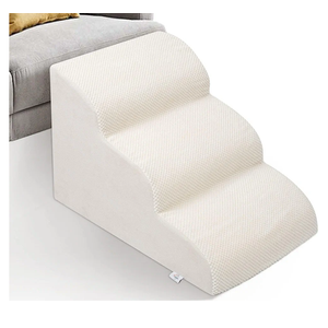 Dog Stairs for Small Dogs - High Density Foam Pet Steps, Extra Wide Dog Ramp with Non-Slip Bottom for High Beds, Couch and Sofa, Best for Dogs Injured, Older Doggy Cats Foam Only No Cover