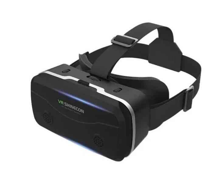 VR Headset for Smartphones 4.7-7 Inch with Bluetooth Controller, Aspheric HD Lens, Adjustable Focus & IPD, Ventilated Design