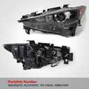 Huray LED Headlight Assembly for Mazda CX-5 CX5 2017-2021 w/o AFS LH Front Projector Headlamp OE Factory Replacement for MA2502151 Left Driver Side