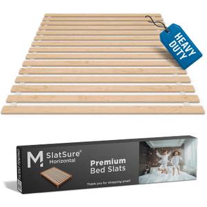Meliusly King Bed Slats 76x80 – Heavy Duty 0.6 Inch Thick Replacement Wood Slats for King Size Bed Frame, Slatted Bed Base with Under 2.5 Inch Spacing, Wooden Mattress Support Slats for Platform Bed