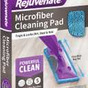 Rejuvenate Microfiber Cleaning Pad, 1 Count, Designed For Use With Rejuvenate Click n Clean And Microfiber Mops Washable Pad Traps Dirt Dust And Hair