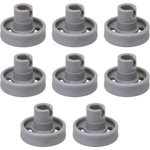 WD12X10231 Dishwasher Lower Rack Wheel And Stud Replacement for GE,Replaces 1263942 AP3994981 PS1481883 Pack of 8