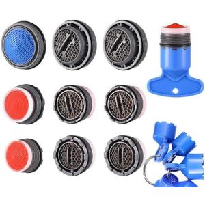 12 Pieces Moen Aerator Faucet Replacement for Sink and 5 Pieces Faucet Aerator Key Wrenches Removal Tool for Bathroom or Kitchen Sink