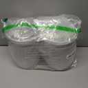 4 Pcs Plastic Cookie Jars with Lid, 128/128/74/74OZ Clear Candy Airtight Sealed Kitchen Pantry Food Large Storage Apothecary Containers & Canisters for Coffee Cereal Pasta Flour Rice Snack