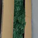 7FT Pre-Lit PVC Artificial Half Christmas Tree 8 Flash Modes w/ 230 LED Lights