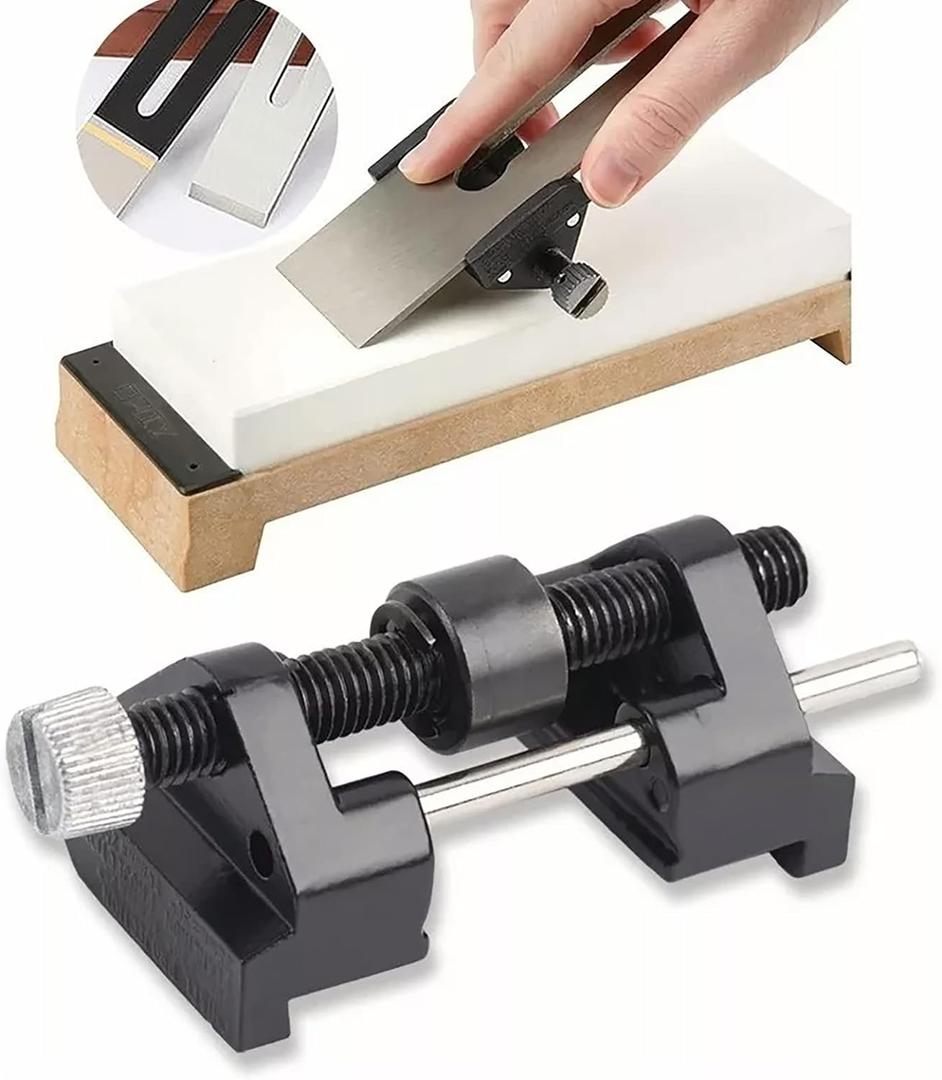 Chisel Sharpening Jig Kit, Cast Iron Stainless Steel Honing Guide System Chisel Sharpening Kit for Blades Tool Grinding Woodworking