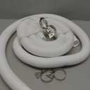 Pool Hoses for Above Ground Pool 1.5" x 59", Pool Hose for Pool Skimmer Surface Pool Pump Pool Filter, 2 Pack with 4 Metal Clamps, Compatible with Pool Filter Pump Sand Filter 1 1/2 Pool Hose