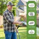 Lightweight Garden Hose 100FT, Flexible Kink Resistant Water Hose, Non-Expanding Heavy Duty for Lawns RV Gardening and Outdoor, 5/8 inch