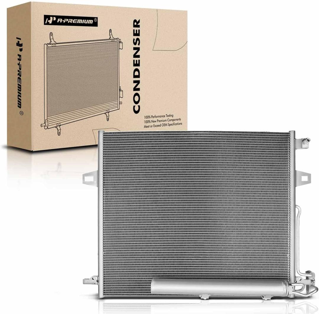 A-Premium Air Conditioning A/C Condenser Compatible with Mercedes-Benz GL-Class GL320 GL350 GL450 GL500 GL550, ML-Class ML320 ML350, R-Class R320 R350